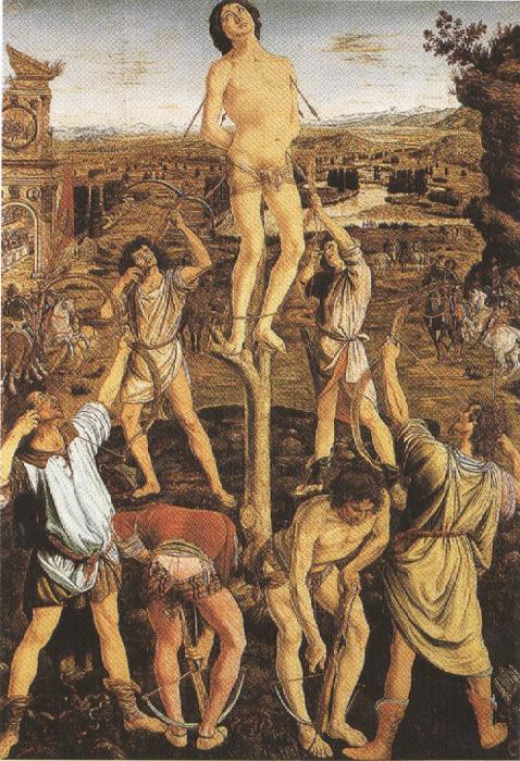 Sandro Botticelli Antonio and Piero del Pollaiolo,Martyrom of St Sebastian (mk36) Germany oil painting art